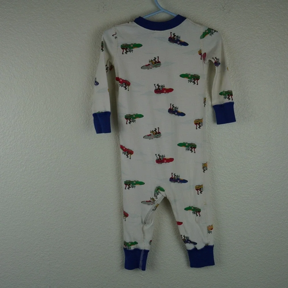 Hanna Andersson Organic Cotton‎ Kids Pajamas 18 24 Months Footless One Piece